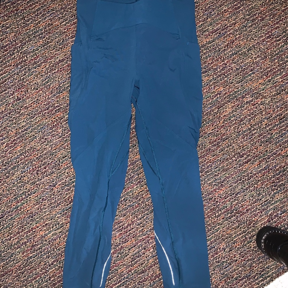 Cropped *21” leggings turquoise